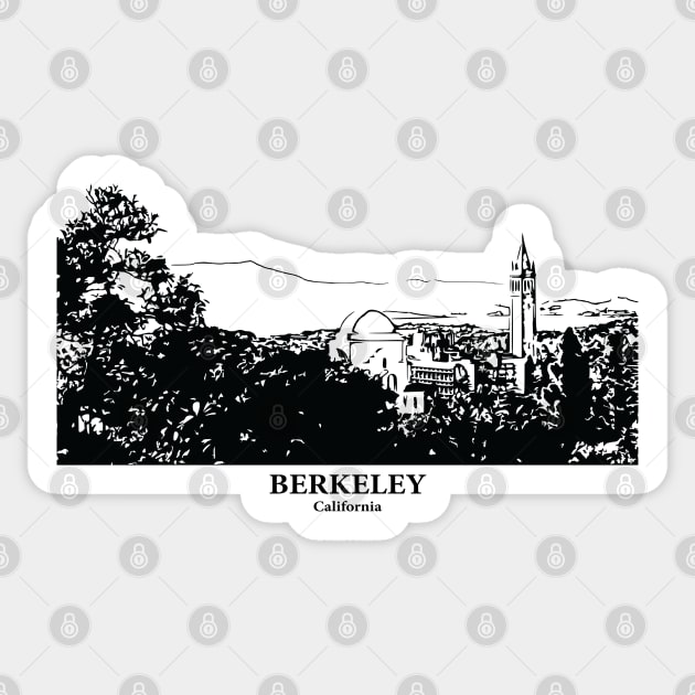 Berkeley - California Sticker by Lakeric